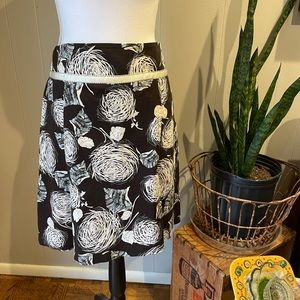 Vintage swing skirt with pleats